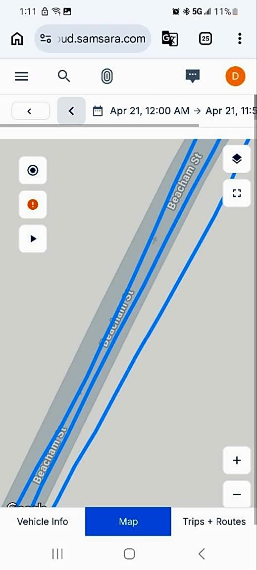 Image submitted with report