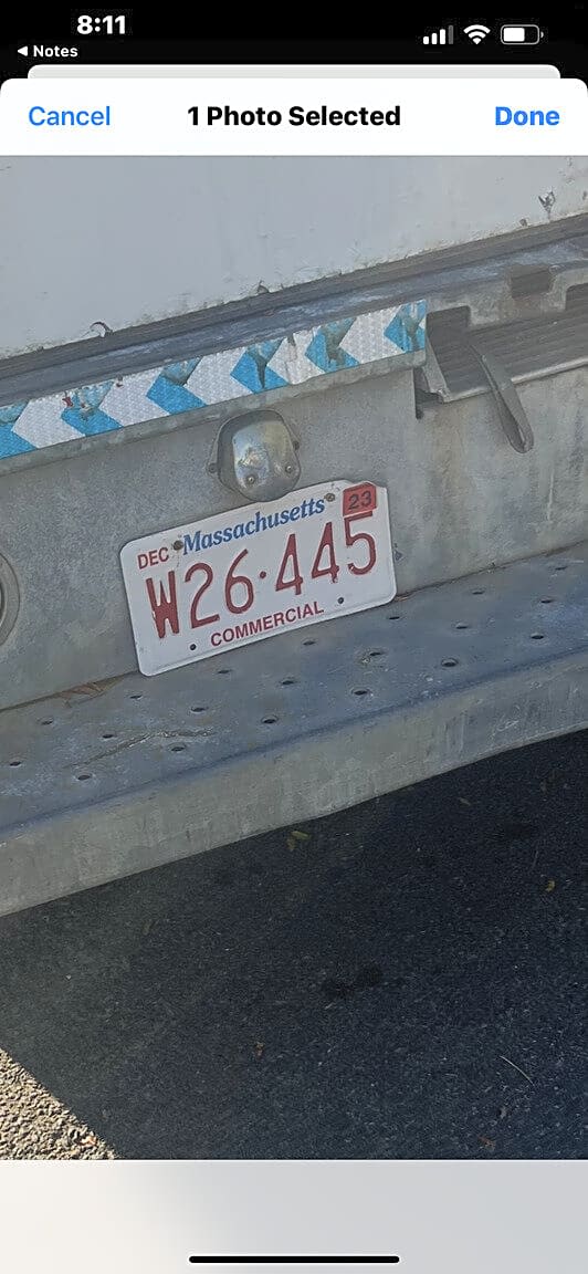 Image submitted with report