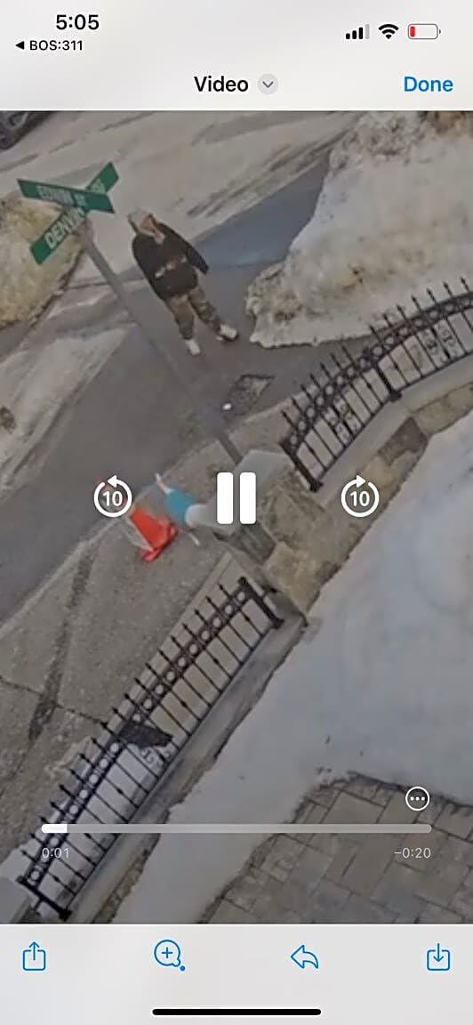 Image submitted with report