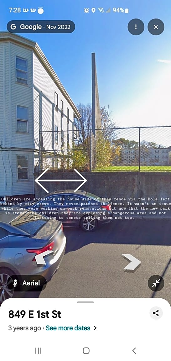 Image submitted with report