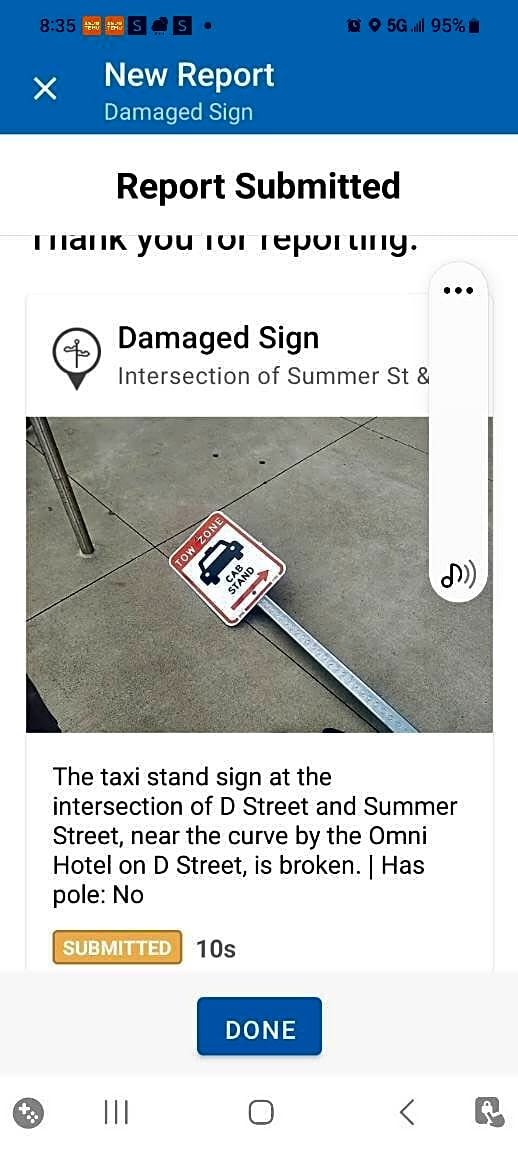 Image submitted with report