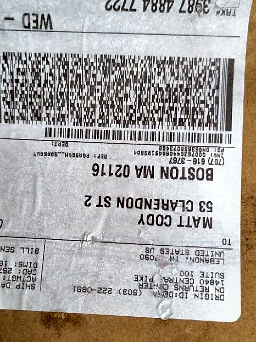 Image submitted with report