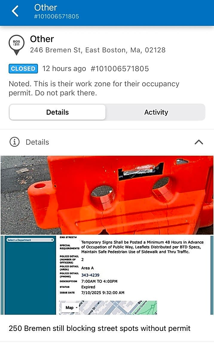 Image submitted with report