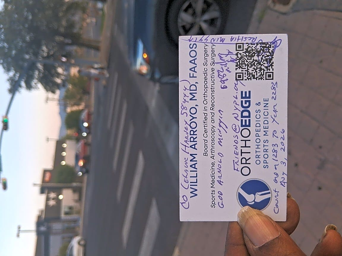 Image submitted with report