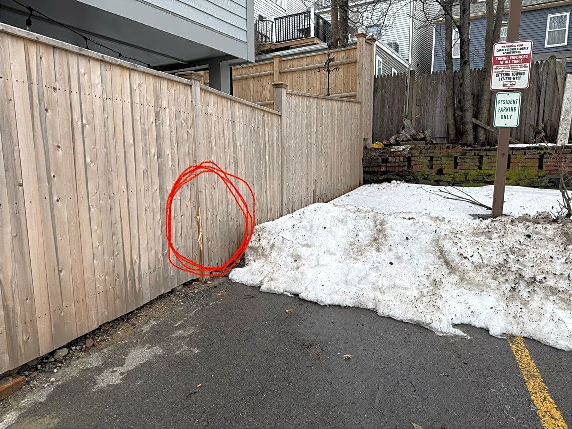 Image submitted with report