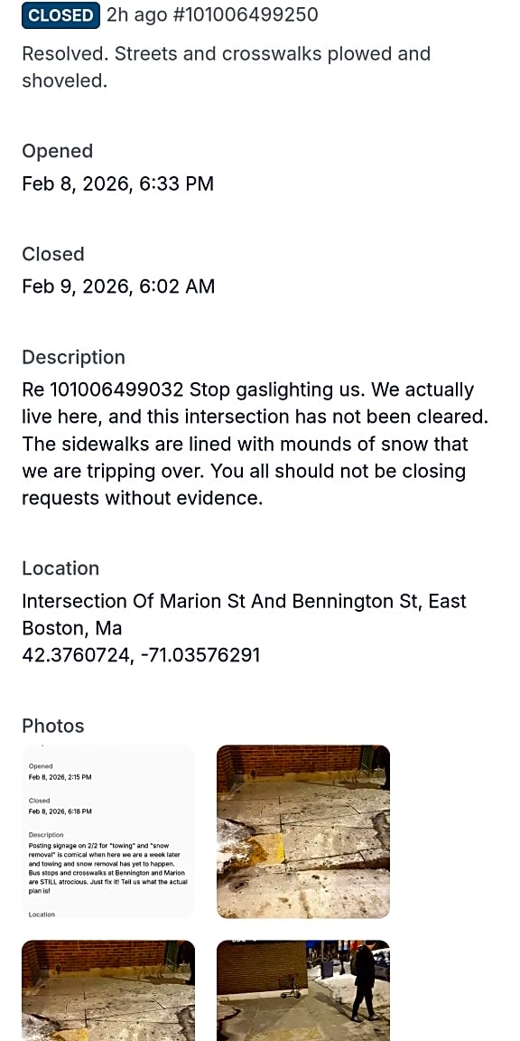 Image submitted with report