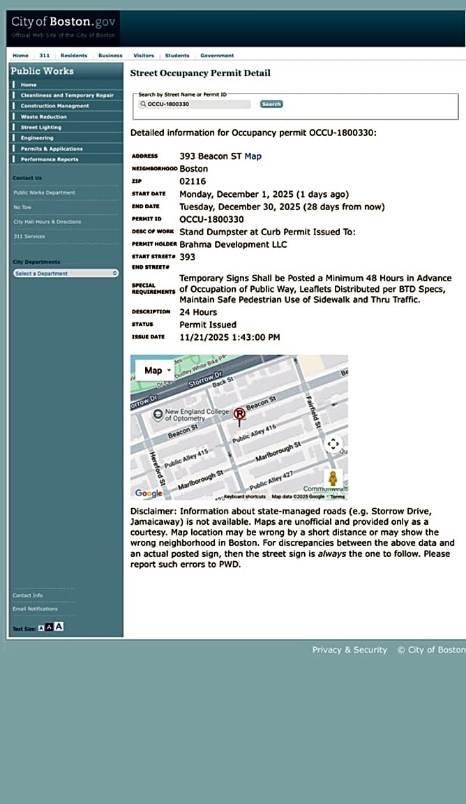 Image submitted with report