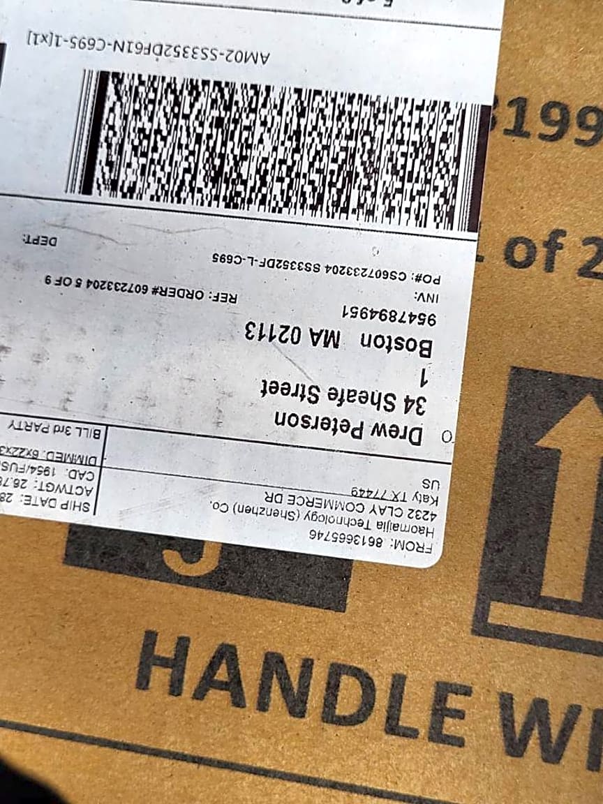 Image submitted with report