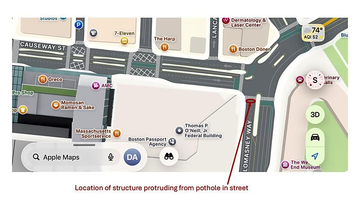 Image submitted with report