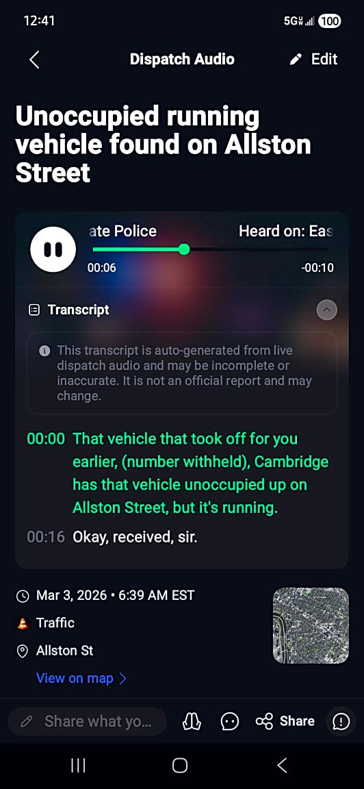 Image submitted with report