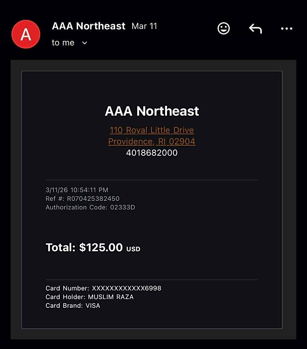 Image submitted with report