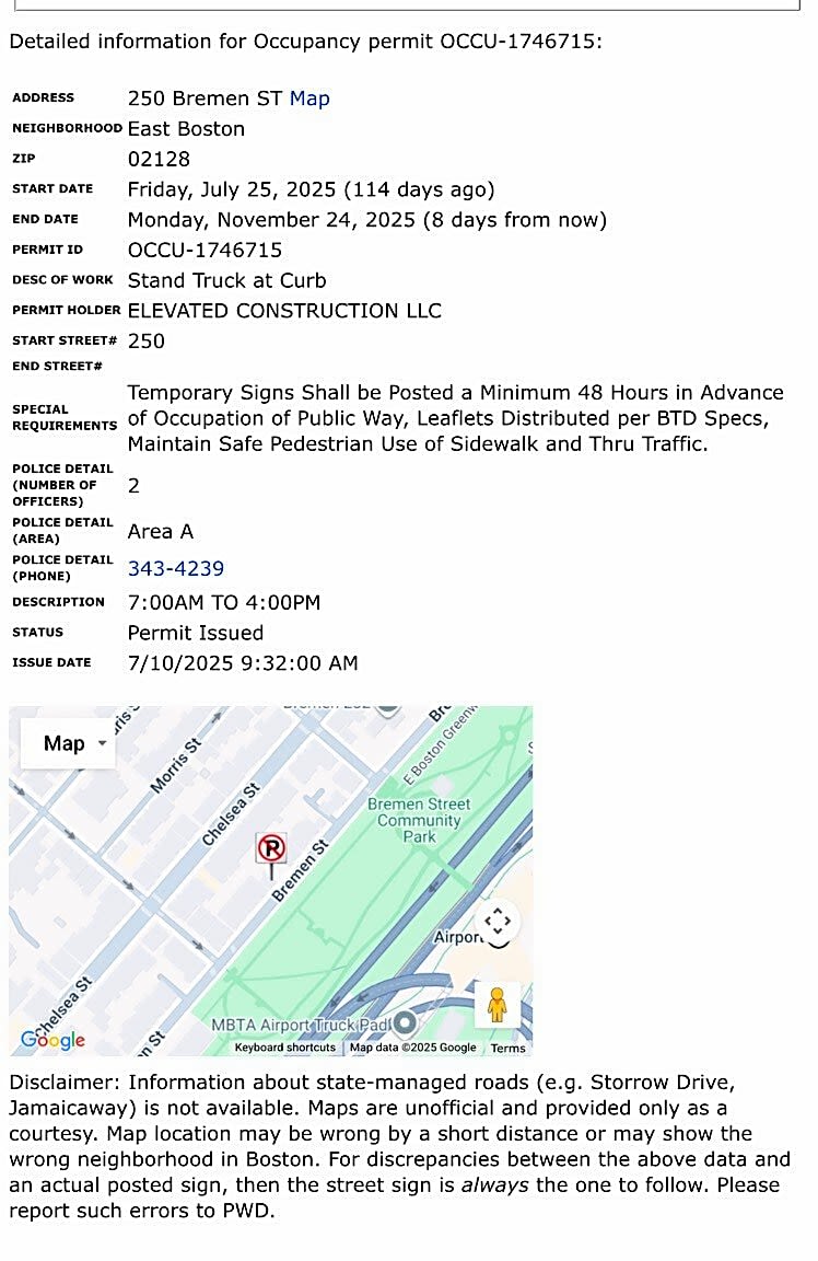 Image submitted with report