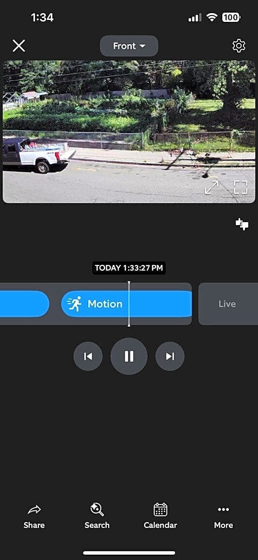 Image submitted with report