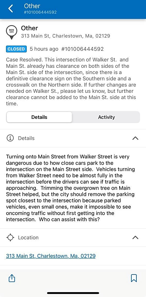 Image submitted with report