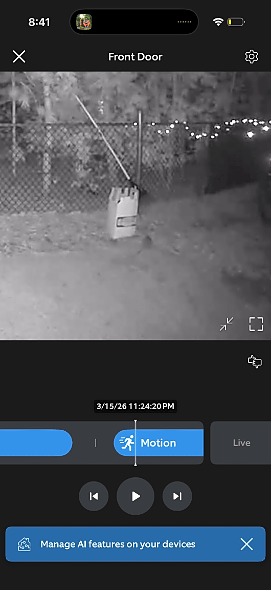 Image submitted with report