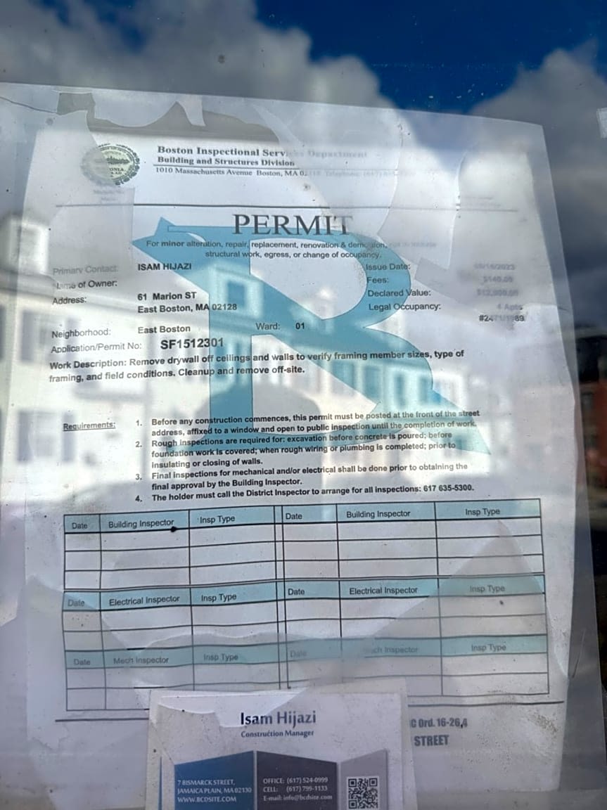 Image submitted with report