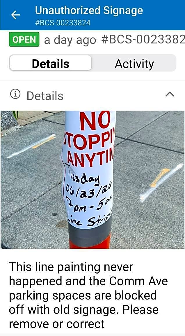 Image submitted with report