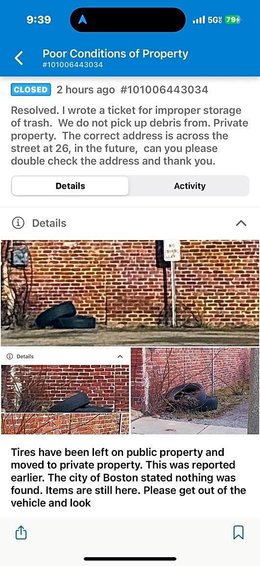 Image submitted with report