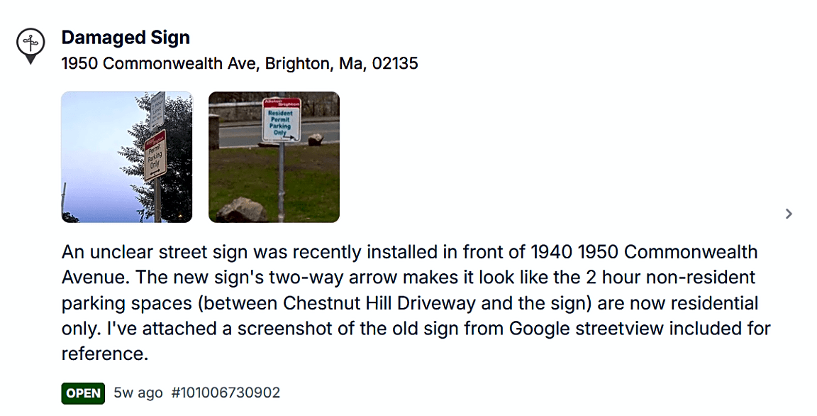 Image submitted with report