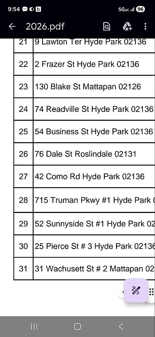 Image submitted with report