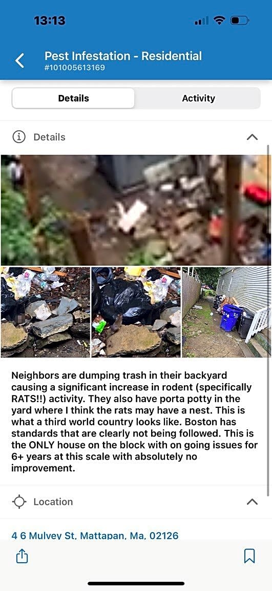 Image submitted with report