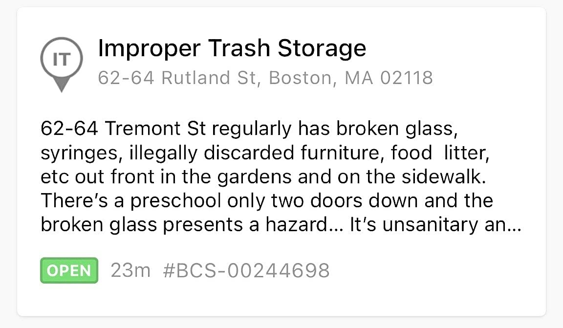 Image submitted with report