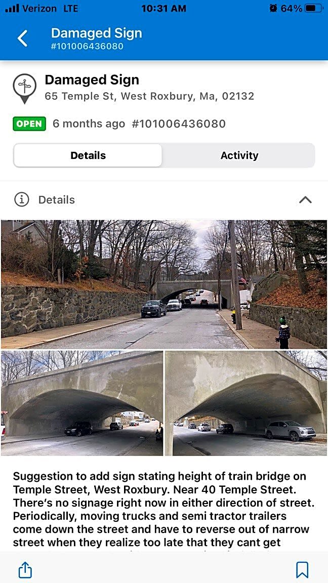 Image submitted with report