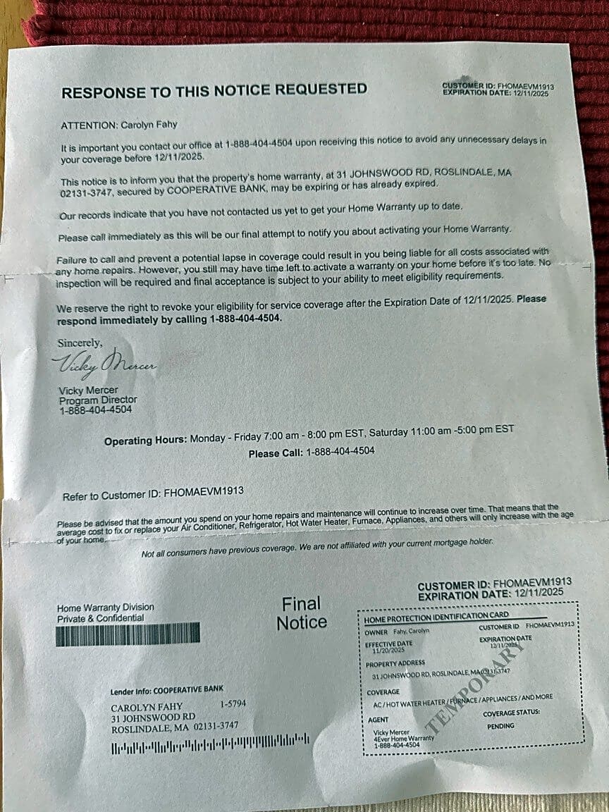 Image submitted with report