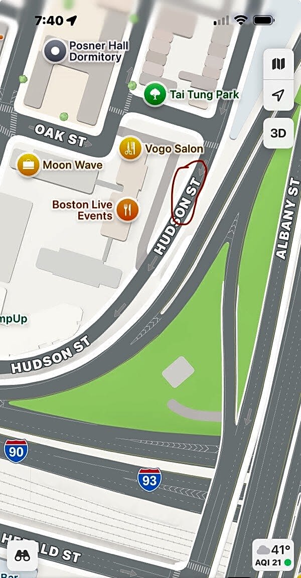 Image submitted with report