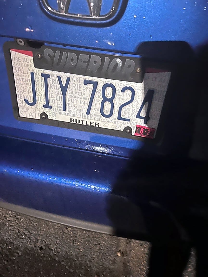 Image submitted with report