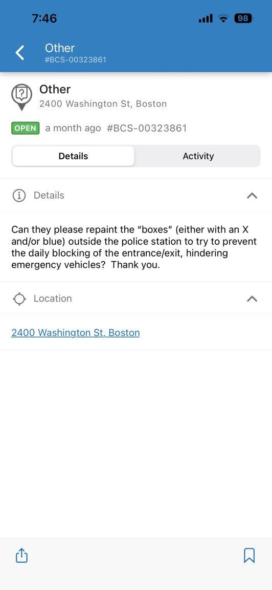 Image submitted with report