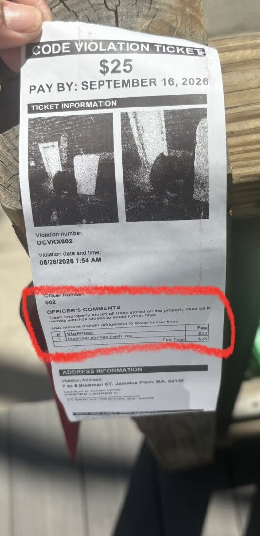 Image submitted with report