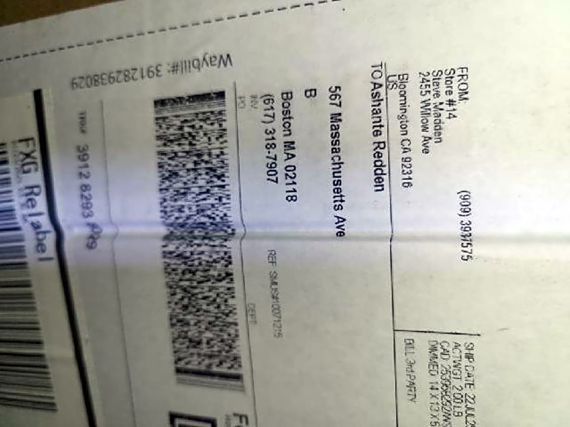 Image submitted with report