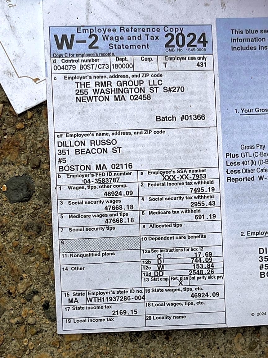 Image submitted with report