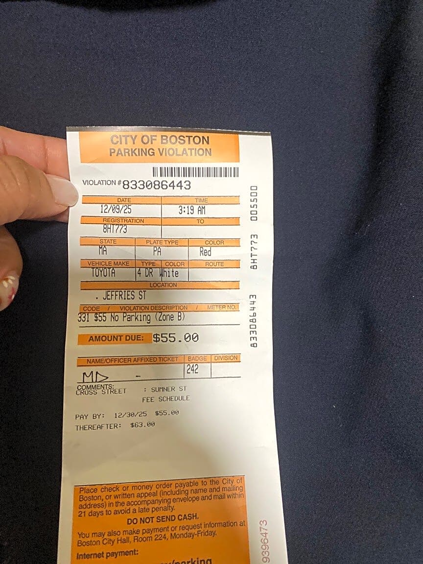 Image submitted with report