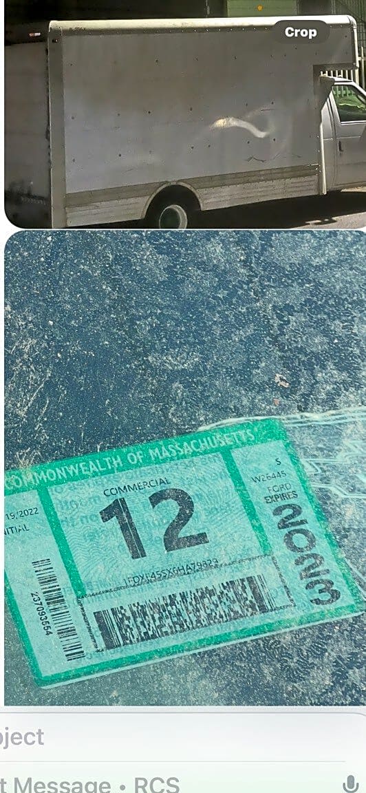 Image submitted with report