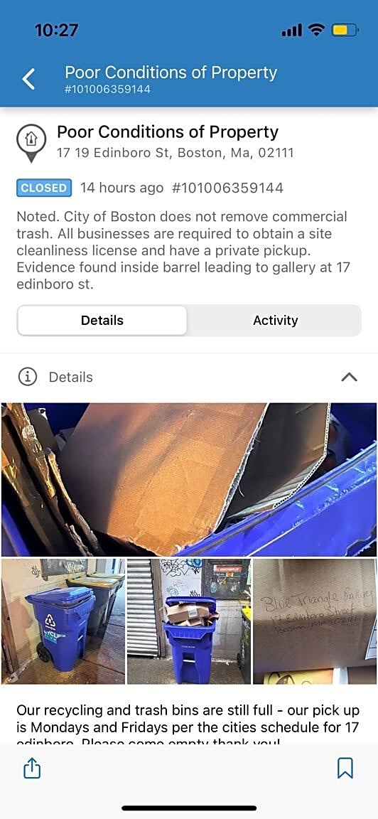 Image submitted with report