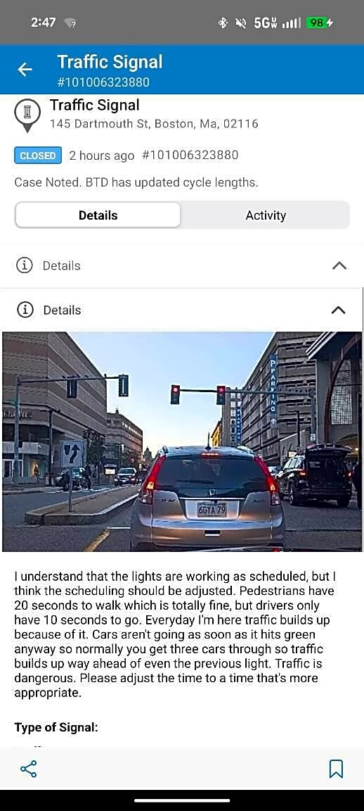 Image submitted with report