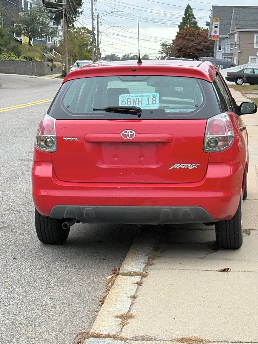 Image submitted with report