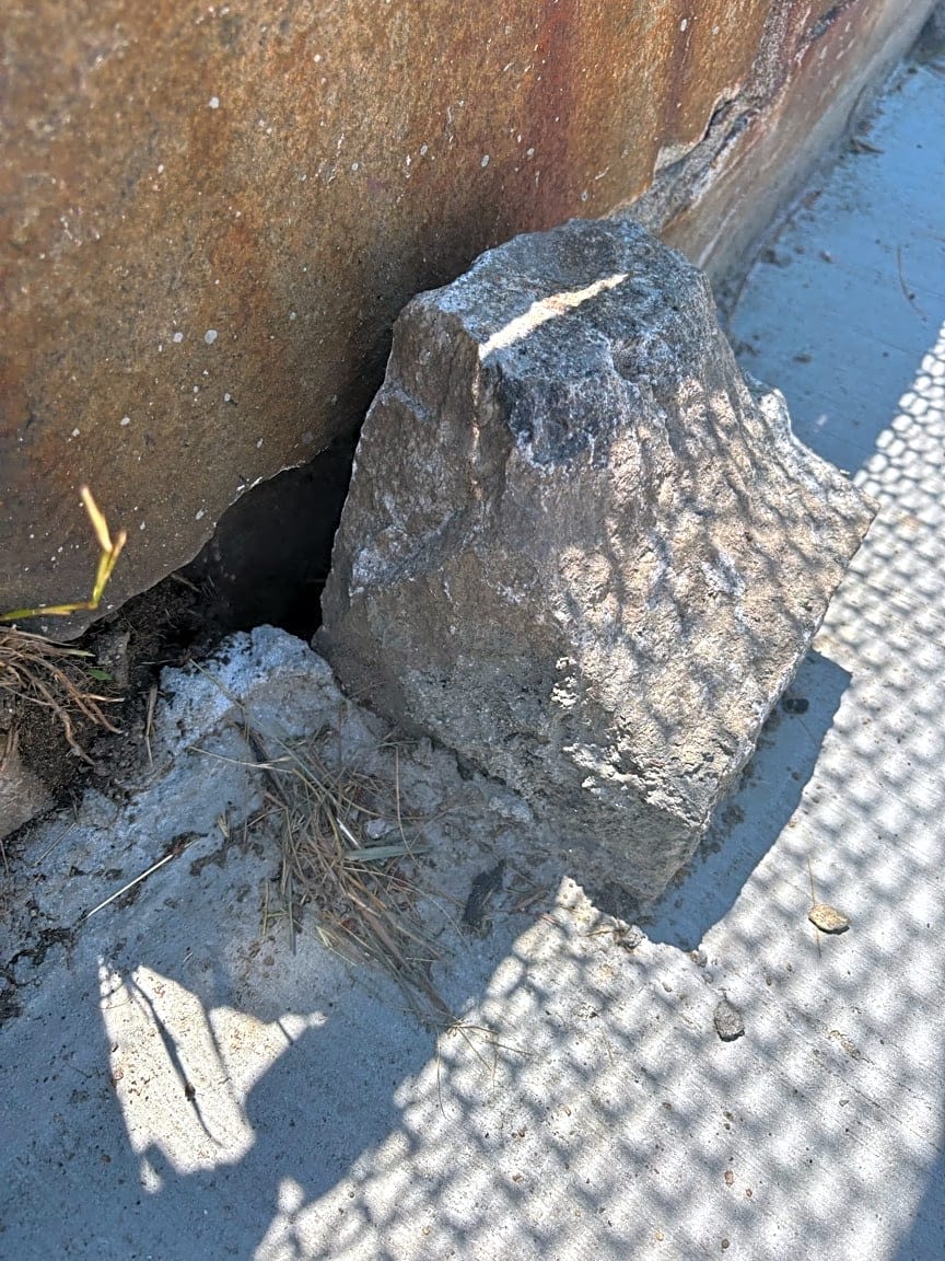 Image submitted with report