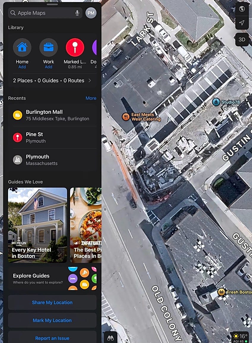 Image submitted with report