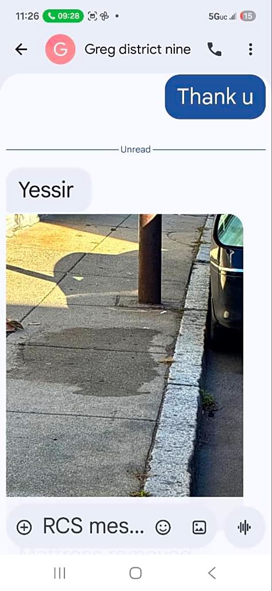 Image submitted with report