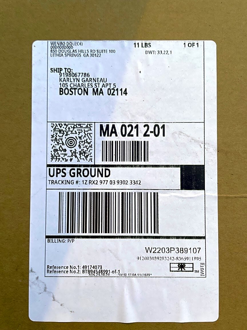 Image submitted with report