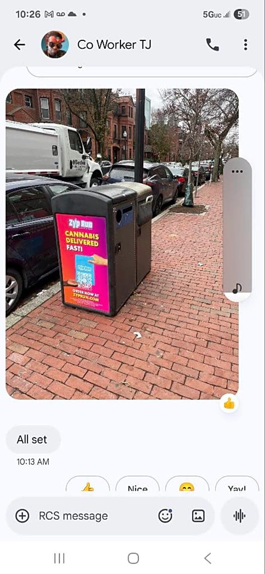 Image submitted with report