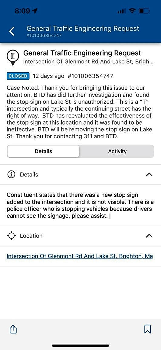 Image submitted with report