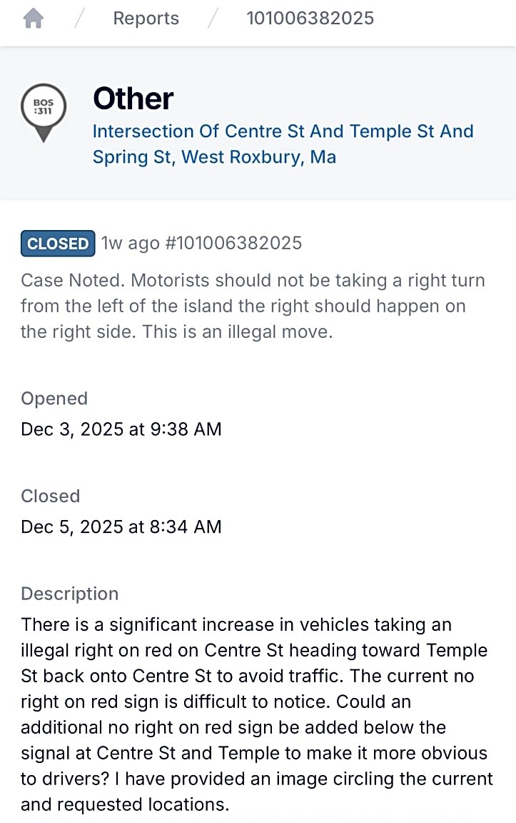 Image submitted with report