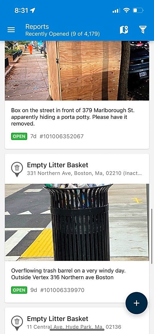 Image submitted with report