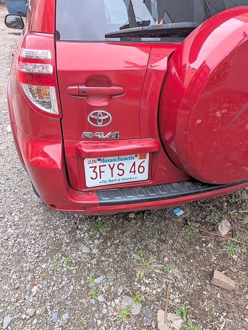 Image submitted with report