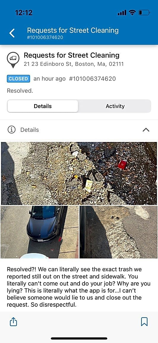 Image submitted with report