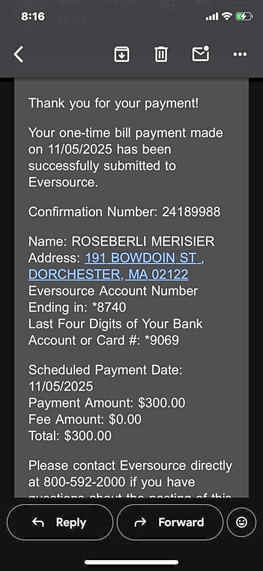 Image submitted with report